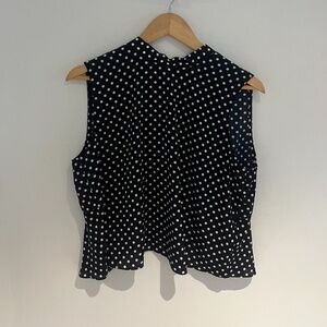 Open Back Polka Dot Crop top size L